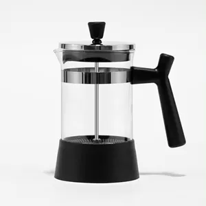 600 ML French Press Coffee Maker Stainless Steel Coffee Press Cold Brew Borosilicate Glass Coffee Pot For Camping Travel Gifts