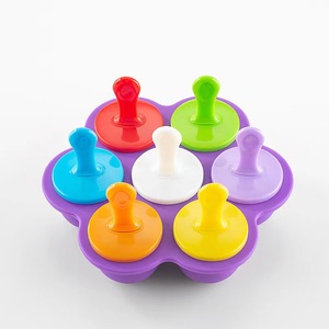7-Cavity Plastic Stick Small Baby Teething DIY Homemade Egg Bites Mold Picolé Ice Cube Bola Maker Ice Cream Tools - Product Image 4