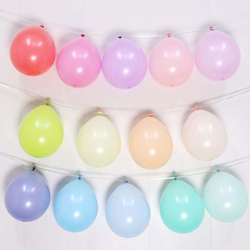 100pcs 10Inch Macaron Color Wedding Birthday Party Layout Latex Pastel Balloons Solid Color Latex Balloons Pastel Rainbow Gifts