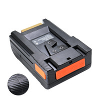 Batterie V Mount V Lock Batterie Support PD 75W Chargeur D-Tap/USB-A/USB-C/BP Sortie 5080mAh 14.8V pour caméra vidéo Stock