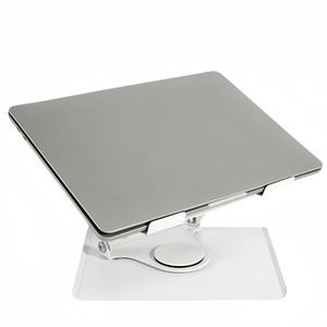 Soporte Ajustable para Portátil de Metal, Soporte de Enfriamiento Giratorio de 360 Grados, Soporte Plegable para Portátil con Ventiladores Integrados USB - Product Image 4