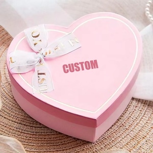 Wholesale Custom Design <b>Pink</b> Luxury Fashion Romantic Style Heart Shaped <b>Gift</b> <b>Boxes</b> - Product Image 3