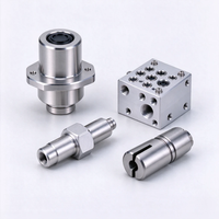 Pièces usinées CNC sur mesure OEM, boîtiers de soupapes en aluminium anodisé et acier inoxydable, blocs de collecteurs pour machines hydrauliques
