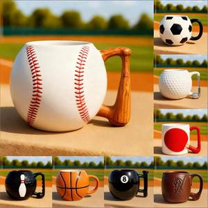 Taza de Café Creativa 3D con Forma de Balón de Fútbol, Personalizada, para Té, Leche, Regalo, Diseño Original (OEM/ODM) - Product Image 1