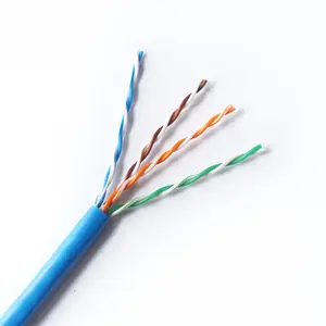 Коммуникационные кабели Utp Cat5e 0,45 мм 25 Awg 4 пары витых проводов неэкранированный полностью голый медный кабель UTP Cat5e