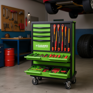 Fasano <b>Tools</b> 56-Piece Automotive <b>Tool</b> Set With Rolling <b>Cart</b> And Organized Storage Compartments <b>For</b> Professional Use - Product Image 3