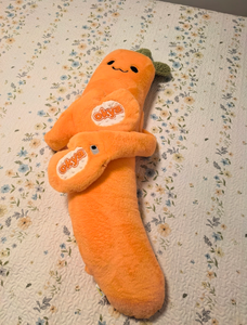 Oreiller corporel en peluche Smart Carrot King, aide au sommeil chauffante et apaisante avec enregistrement Bluetooth, compagnon long pour adultes et dormeurs latéraux - Product Image 4