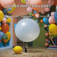 Ballons en latex écologiques de 36 pouces imprimés UV blancs, rouges, noirs pour Halloween, la Saint-Valentin, Noël, le Nouvel An chinois