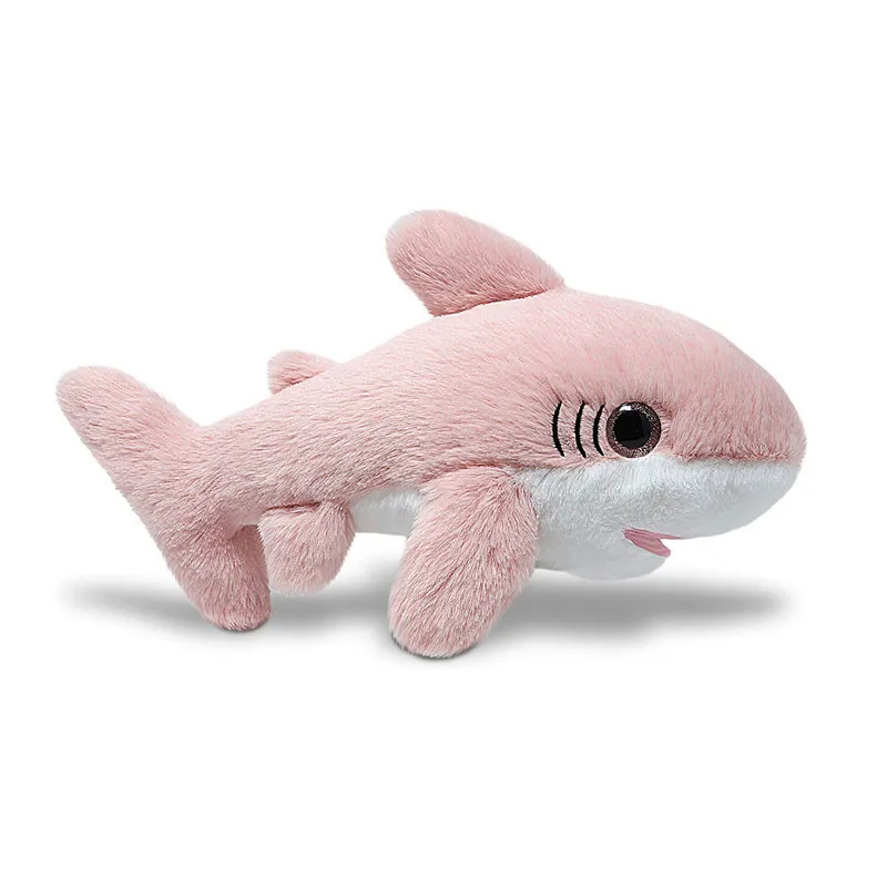 50 pz personalizzato plushie rosa colorato arcobaleno colore pecora grande occhio b aby squalo peluche