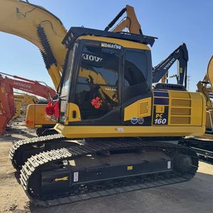 Meilleur prix pour une excavatrice d'occasion Komatsu PC160 de 16 tonnes, excavatrice d'occasion de taille moyenne avec moteur d'origine EPA - Product Image 1
