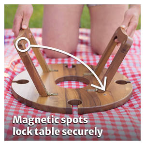 Mesa plegable portátil de diseño moderno, pequeño escritorio para exteriores con bolsa de viaje, picnics en la playa, Camping, cocina, uso hecho de plástico duradero - Product Image 5