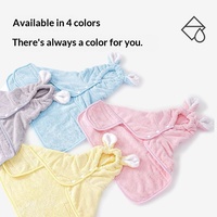 Peignoir de bain pour animaux de compagnie en polaire corail à séchage rapide et absorbant pour chiens et chats, utilisation en salle de bain