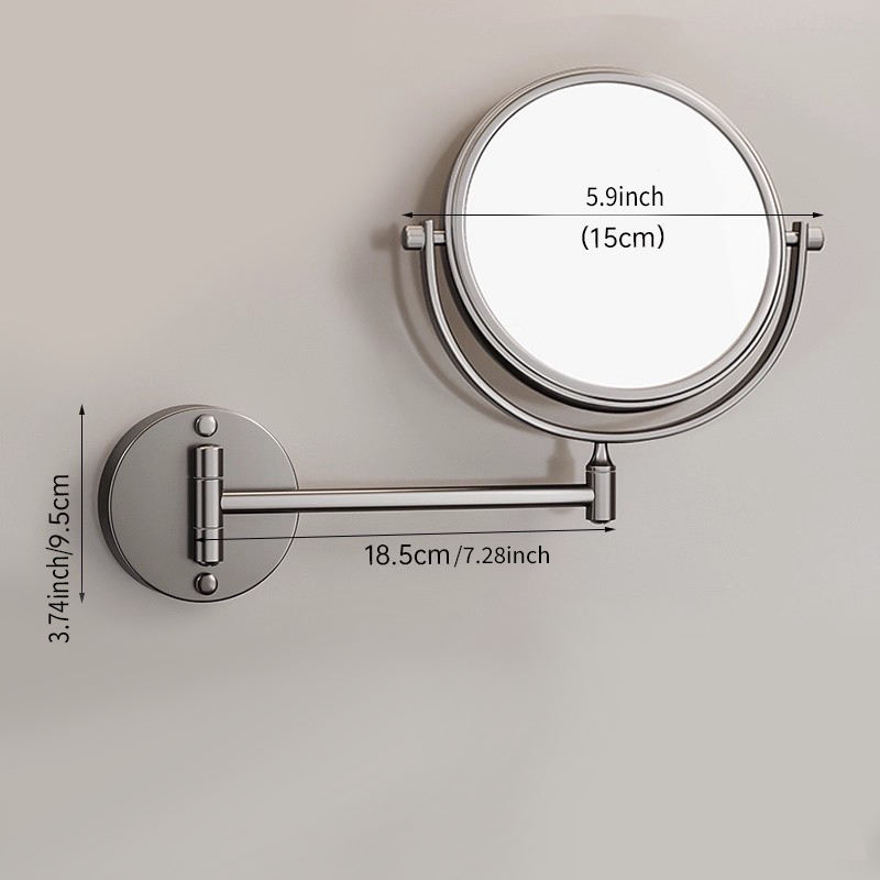 Revolver à simple action avec fond rond plat - 6 pouces