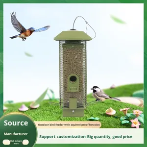 Ngoài Trời Sân Vườn Chim Hoang Dã Thông Minh Mùa Xân-Nạp Sóc Bằng Chứng Kim Loại & Nhựa Tùy Chỉnh Bird Trung Chuyển Mô Hình A8699 - Product Image 2
