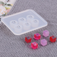 Moule en silicone pour perles pendantes en cristal blanc écologiques, vente chaude, fabrication de bijoux DIY, coupe carrée, diamant ovale, bracelet, collier