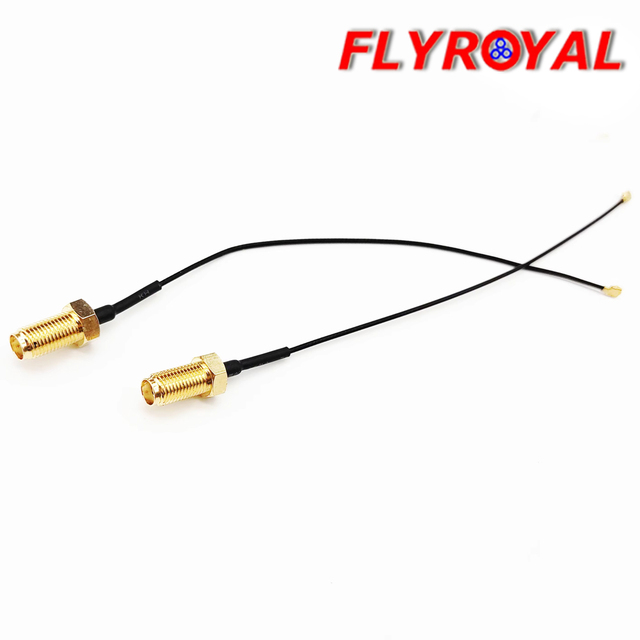 Custom 50 Ohm RF Coaxial Cable with SMA Female to UFL Connector for Communication