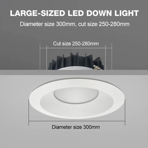 Vente en gros de downlights LED sans scintillement 30W 110 °   Profilé en aluminium pour éclairage de supermarché, hall d'exposition, <span class=keywords><strong>restaurant</strong></span> - Product Image 2