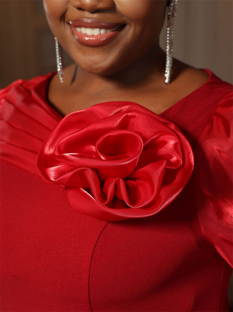 dress for wedding for mother red