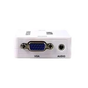 Erkennt und konvertiert automatisch 1080P VGA2AV Konverter Adapter VGA zu AV RCA Konverter