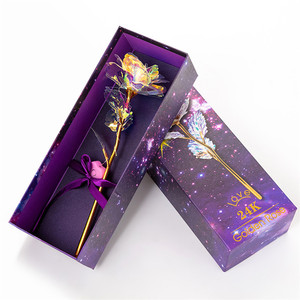 <span class=keywords><strong>Rosa</strong></span> de Cristal Artificial de Regalo para el Día de San Valentín Sevenstar, <span class=keywords><strong>Rosa</strong></span> Arcoíris, <span class=keywords><strong>Rosa</strong></span> Bañada en Oro de 24K, <span class=keywords><strong>Rosa</strong></span> con Lámina de Oro - Product Image 5