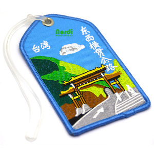 Giá Rẻ Tùy Chỉnh Chất Lượng Cao Vải Thêu Keychain Hành Lý <span class=keywords><strong>Tag</strong></span> Chuyến Bay <span class=keywords><strong>Crew</strong></span> Key <span class=keywords><strong>Tag</strong></span> Cho Hành Lý Túi/Vali - Product Image 2
