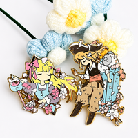 Pin de Esmalte Personalizado, Pin de Esmalte Suave y Duro, Pin de Metal Chapado en Oro con Diseño de Anime, Pin de Solapa con Logotipo, Alta Calidad