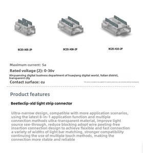 9 1 kết nối cho <span class=keywords><strong>RGB</strong></span> Băng <span class=keywords><strong>LED</strong></span> <span class=keywords><strong>Strip</strong></span> 2 pin 5/8/10 mét ánh sáng COB <span class=keywords><strong>LED</strong></span> <span class=keywords><strong>Strip</strong></span> nối đồng liên hệ với vật liệu PC nhà ở 5A đánh giá - Product Image 3