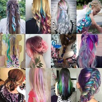 Perruque postiche droite à clipser pour femme, avec mèches, design tressé monobloc, clip unique à accrocher à l'oreille, en fibre haute température, densité 200%