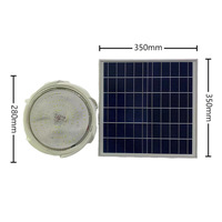 Plafonnier solaire d'intérieur avec télécommande, lampe solaire directe d'usine pour éclairage solaire d'intérieur, maison, 20 75 80 ABS