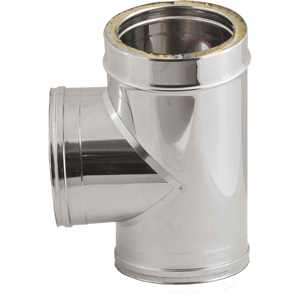 Connecteur en T à double paroi 90 ° internationalement 200mm extérieurement 250mm hauteur 440mm - Product Image 1