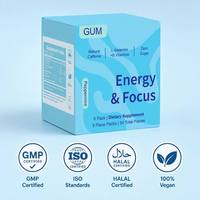 Comprimés de L-théanine et de caféine en gros pour l'énergie et la concentration, supplément nootropique naturel sans sucre, marque privée OEM, certifié GMP