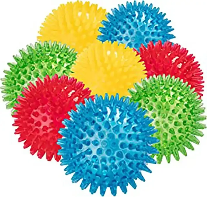 3.5 Inch Spike Dog Balls Squeaky Dog Toys for Aggressive Chewers Spike Dog Ball Toy