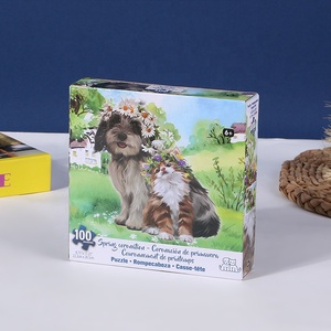 Jouets éducatifs pour enfants de haute qualité jeu de <span class=keywords><strong>Puzzle</strong></span> en carton personnalisé 100 <span class=keywords><strong>pièces</strong></span> <span class=keywords><strong>Puzzle</strong></span> en papier pour les enfants - Product Image 2