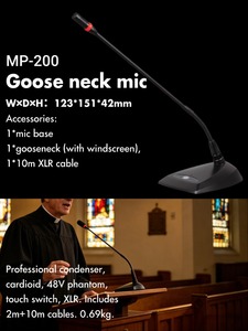 ไมโครโฟนแบบมีสายสำหรับมือถือระดับมืออาชีพสำหรับการนมัสการ ร้องเพลงสรรเสริญพระเจ้า พิธีกรรม ผู้นำการนมัสการ การประชุม และโบสถ์ - Product Image 5