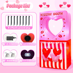<span class=keywords><strong>บูธ</strong></span>จูบวันวาเลนไทน์ของตกแต่งงานปาร์ตี้แบบเป่าลมออกแบบได้ตามที่ต้องการ - Product Image 6