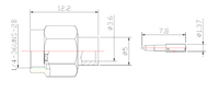 Fabricante de conectores RF chapados en oro Conector macho SMA Conectores de soldadura/tipo de soldadura para cable coaxial semiflexible/rígido RG402 RG141