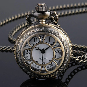 <span class=keywords><strong>Pendentif</strong></span> Collier Dôme en Verre Marron Décoratif Gaufré, <span class=keywords><strong>Montre</strong></span> de Poche Vintage avec Boîtier en Acier Inoxydable, Quartz, Cadeau pour <span class=keywords><strong>Femme</strong></span> - Product Image 6