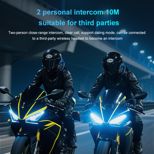 New Arrival y30 RGB xe máy Communicator <span class=keywords><strong>intercom</strong></span> 2 người Mũ bảo hiểm tai nghe <span class=keywords><strong>intercom</strong></span> cho xe máy trượt tuyết - Product Image 2