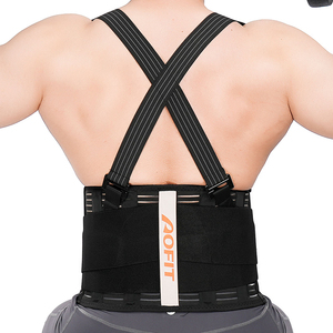Gilet élastique unisexe noir renforcé pour le bas du <span class=keywords><strong>dos</strong></span>, ceinture pour soutenir les douleurs lombaires - Product Image 4