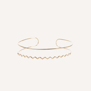 CUCOCUCA YFB 011 Collier ras du cou en acier inoxydable à chaîne en zigzag, bijou de cou géométrique, simple et élégant, conçu pour les tenues d'été - Product Image 2