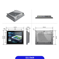 Tablette PC industrielle sans ventilateur à montage VESA RS485/RS232 I3/I5/I7/X86 Linux Ubuntu écran tactile tout en un panneau Stock disponible
