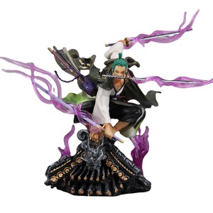 XRH Statuetta Anime <span class=keywords><strong>One</strong></span> Piece Roronoa Zoro GK Wano Roof Tre Spade Action Figure <span class=keywords><strong>Manga</strong></span> Giapponese PVC Alta Qualità 12+ Anni Unisex - Product Image 1
