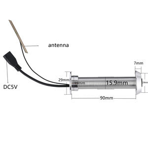180 derece P2p gece görüş ev akıllı kapı görüntüleyici kamera Wifi hareket algılama balıkgözü Peephole kapı göz kamera Peephole tuya - Product Image 5