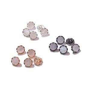 Bukwang Váy Nút Nút đá cẩm thạch cho tùy chỉnh làm việc Áo sơ mi nửa nút - Product Image 1