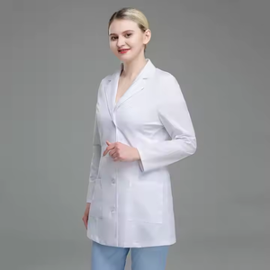 Manteaux de médecin de laboratoire médical d'hôpital en gros uniformes chirurgicaux pour femmes avec logo personnalisé manteaux de laboratoire d'allaitement pour adultes - Product Image 4