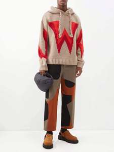 Personnaliser les pulls à capuche tricotés de haute qualité, pulls tricotés en coton, pulls jacquard en laine pour hommes - Product Image 2