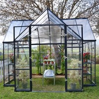 Kit de serre de jardin écologique cadre métallique facile à assembler cour aménagement paysager pression naturelle cour serre maison
