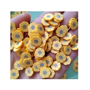 Dễ thương ong và hướng dương đất sét lát hỗn hợp đất sét rắc cho chất nhờn và snowglobe Ly tự làm chất độn - Product Image 6