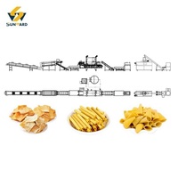 Machine à frire haute capacité pour chips à base de poudre de manioc à texture uniforme