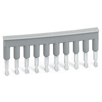 281-490 Bornier de raccordement industriel DIN Rail gris, connecteur traversant, en stock, de fabrication allemande 281-490